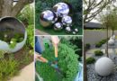 10 DIY Globe & Gazing Ball Ideas to Make Your Garden Shine