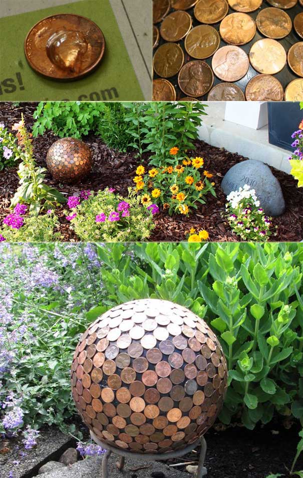 10 Diy Globe Gazing Ball Ideas To, How To Make A Garden Orb