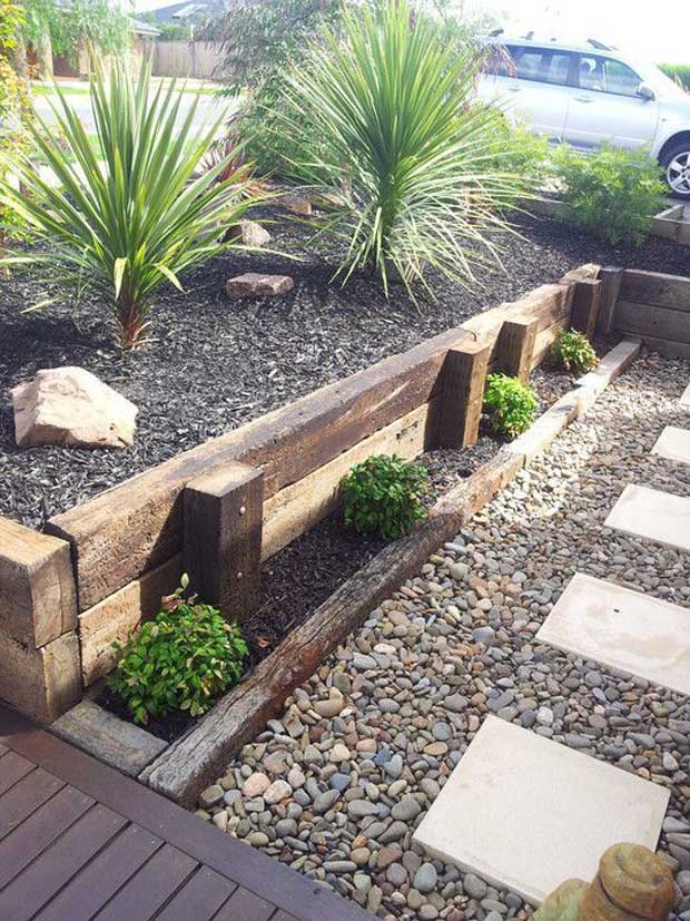 How-to & Tips for Creating Railway Sleepers Garden Edging - Digging In