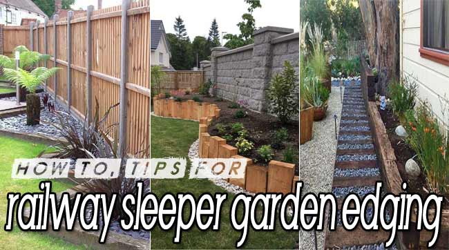 Railway Sleepers Garden Edging, How To Make A Garden Edge With Sleepers