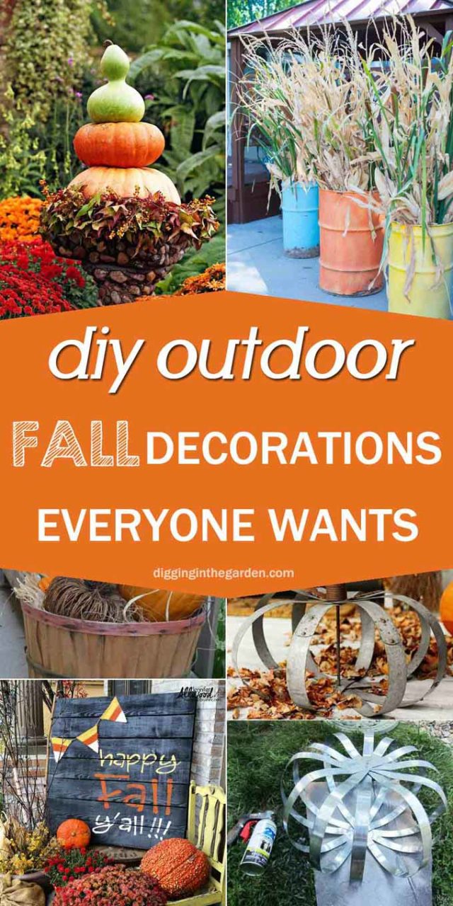 21 Awesome DIY Fall Decoration Ideas for Your Garden and Yard