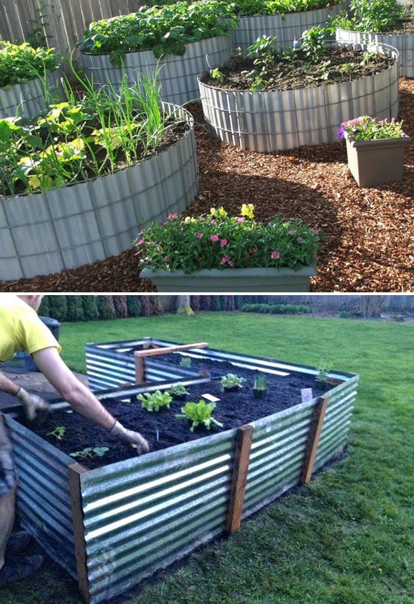 Diy Raised Garden Beds, How To Build A Corrugated Raised Garden Bed