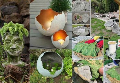 19 Easy and Stylish DIY Concrete Ornaments to Transform Your Garden