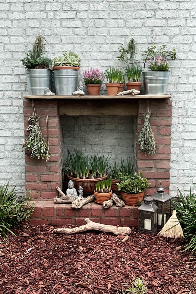 Mantelpiece Magic in a Garden Corner