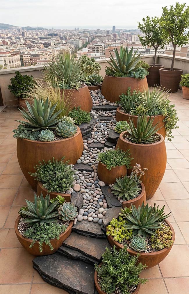 Rooftop Dry River Oasis