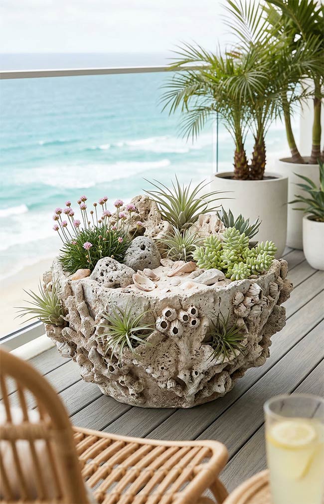 Coastal Barnacle Air Plant Vessel
