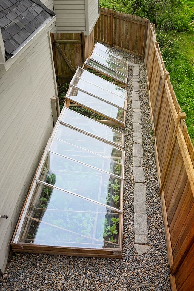 Side Yard Cold Frame Slope System