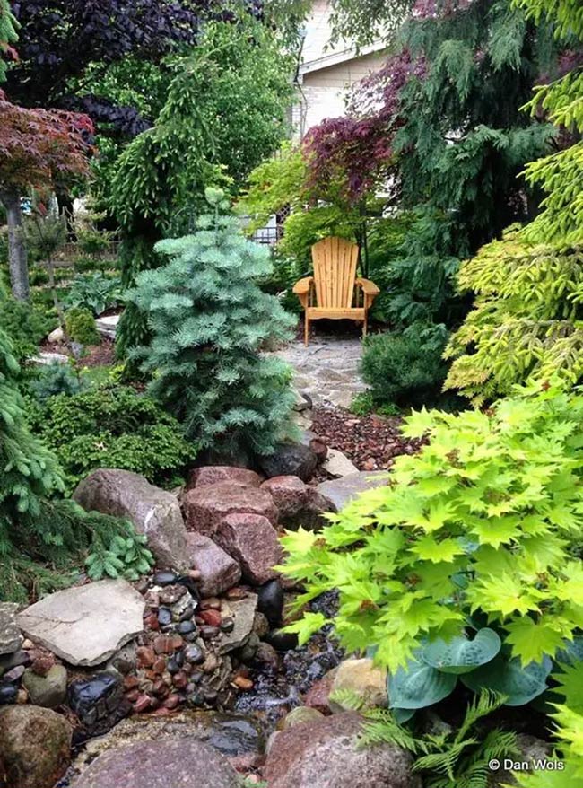 A Hidden Adirondack Retreat in the Shade Garden