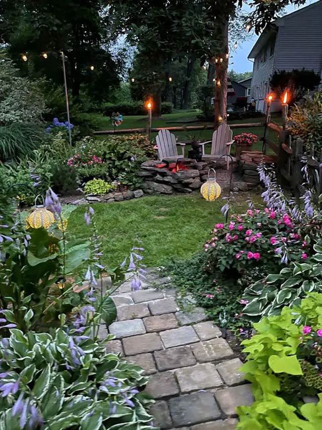 Glowing Evenings: Fire Pit Magic in the Shade Garden