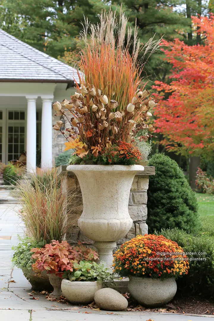 inspiring-fall-outdoor-planters 05