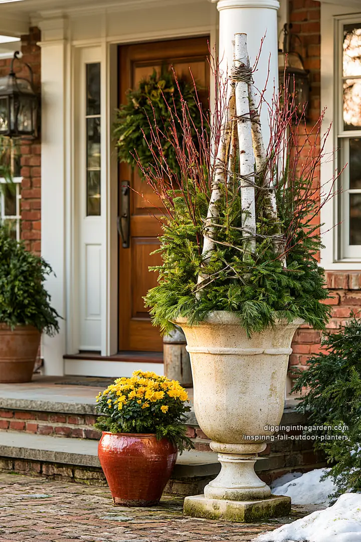 inspiring-fall-outdoor-planters 14