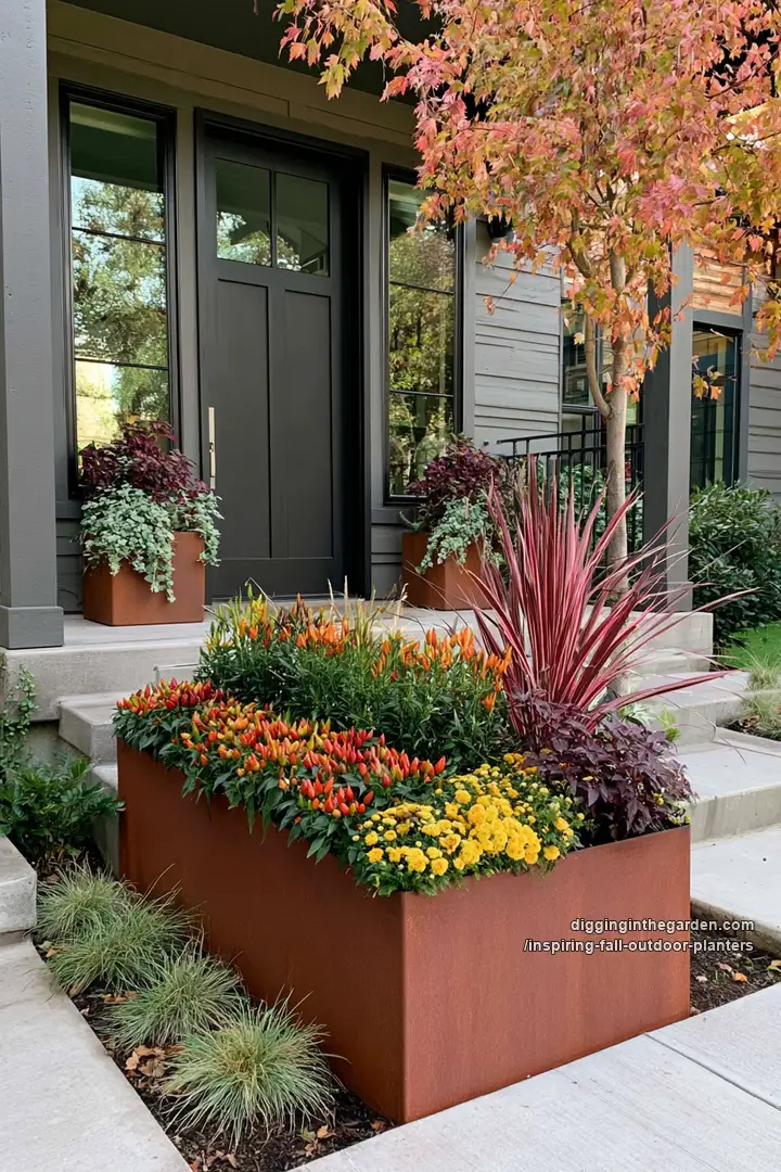 inspiring-fall-outdoor-planters 19