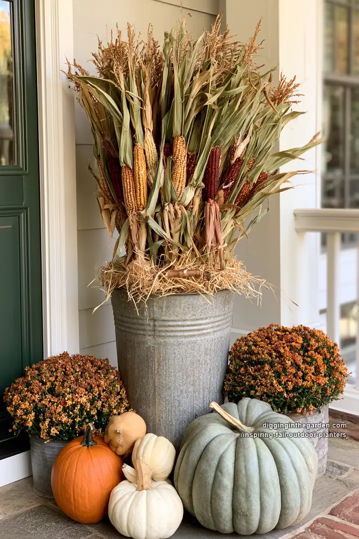 inspiring-fall-outdoor-planters 25