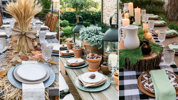 21 Inspiring Outdoor Fall Table Decor Ideas with Natural Elements